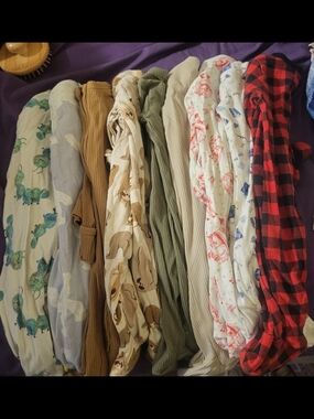 9 Old Navy 2-Way Zip Mixed-Print Kids Baby Sleeper Bundle